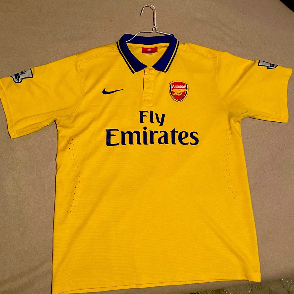13-14 Arsenal #12 Giroud Away Yellow Jersey Shirt XXL
